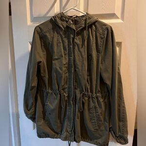 Army green fall jacket